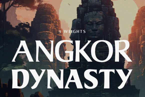 Angkor Dynasty: A Typographic Bridge to Heritage