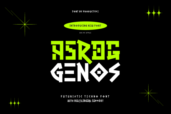 Asrog Genos: Designing Your Brand's Future with a Futuristic Technology Font