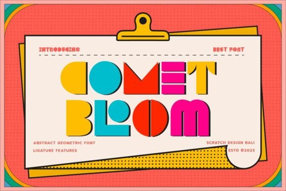 Comet Bloom: A Retro-Modern Font for Bold Design