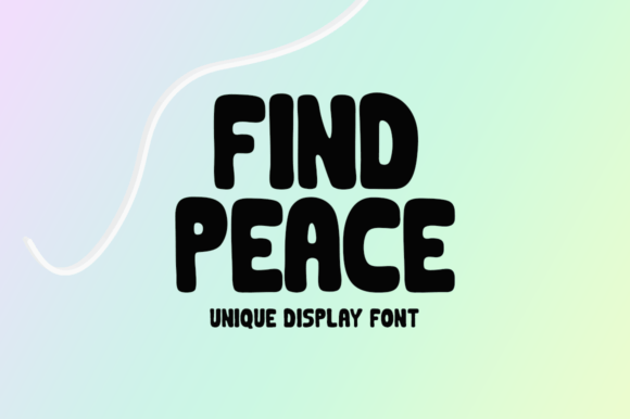 Find Peace: Elevating Your Creative Projects with a Unique Display Font