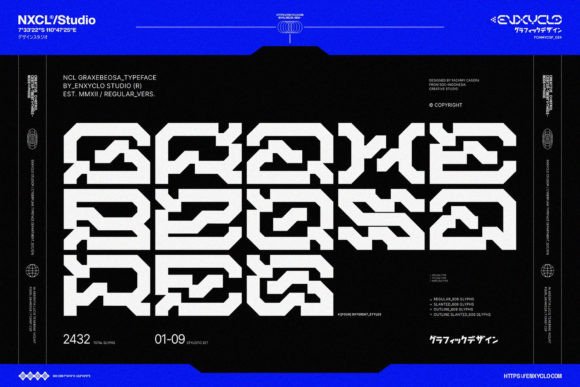 Graxebeosa: The Cyberpunk Font for Future Designs