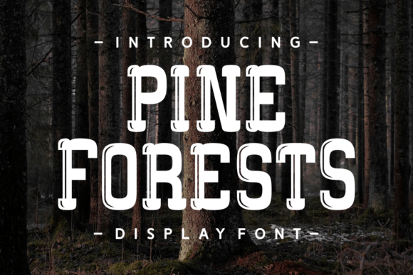 Pine Forests: A Bold Western Display Font
