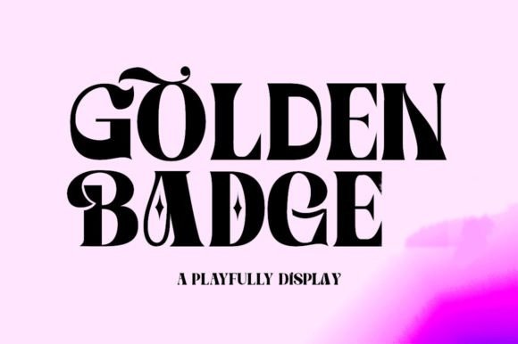 Strategic Typography: Leveraging Golden Badge for Premium Brand Positioning