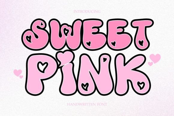 Sweet Pink: A Stylish Valentine's Font for Cute Designs