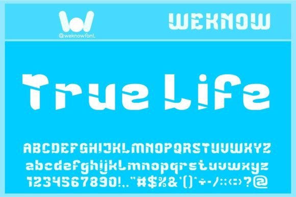 True Life: A Techno-SciFi Display Font for Modern Branding