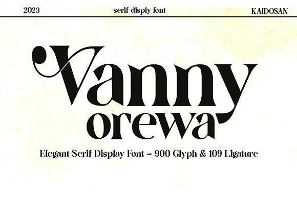 Why Vanny Orewa Is the Modern Display Font Your Next Project Needs